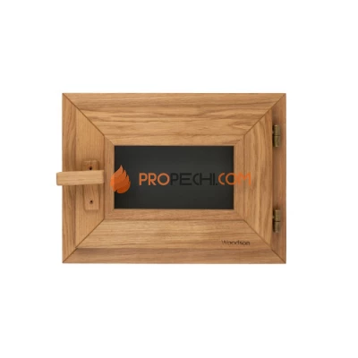 Окно Woodson PRO 40x30, стекло GREY дуб, левое