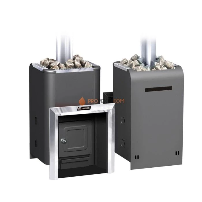 Газодровяная печь для бани Ермак Уралочка 16