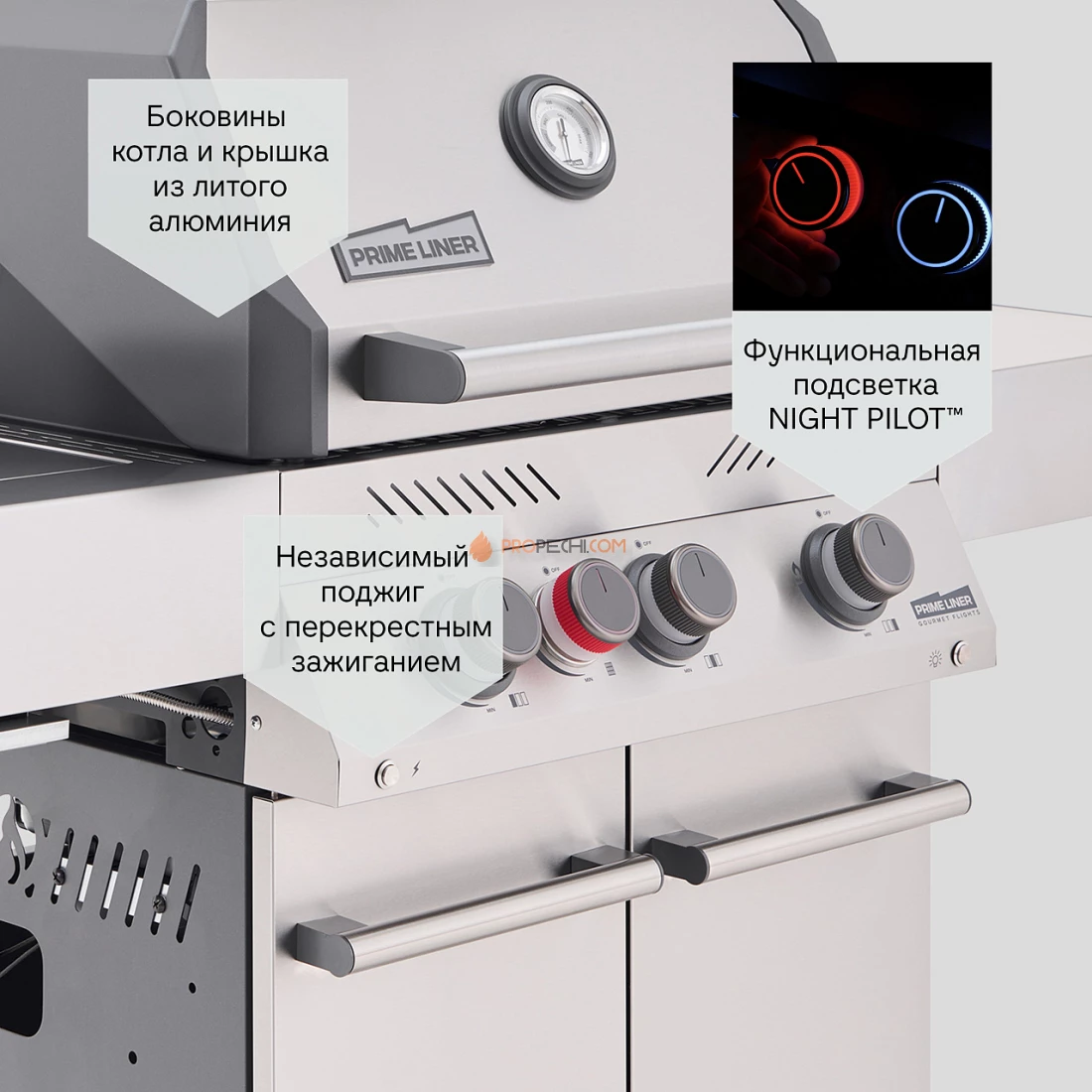 Газовый гриль PRIMELINER S3