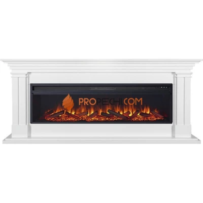 Каминокомплект Royal Flame Lyon 60 - Белый с очагом Vision 60 LOG LED