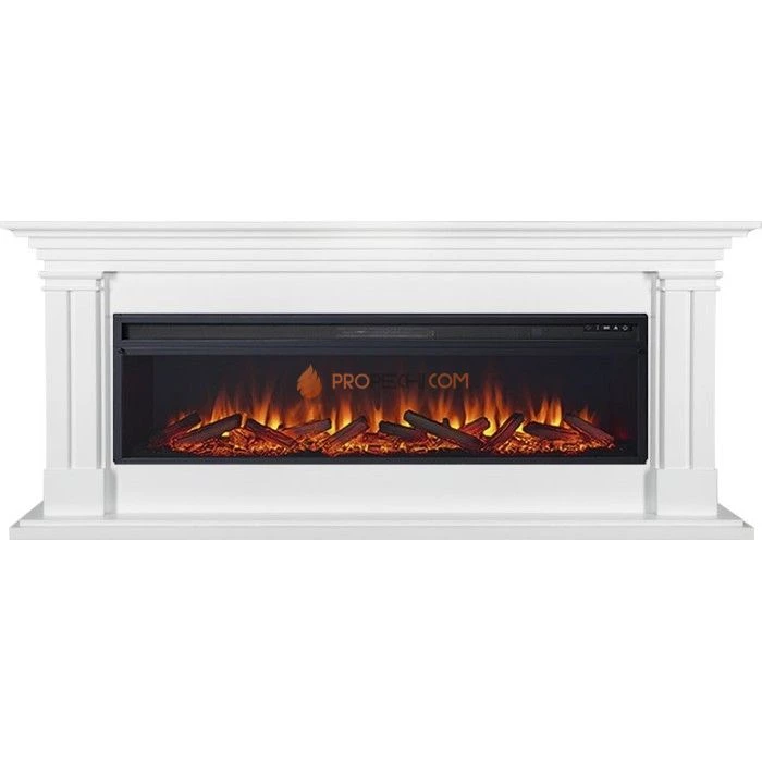 Каминокомплект Royal Flame Lyon 60 - Белый с очагом Vision 60 LOG LED