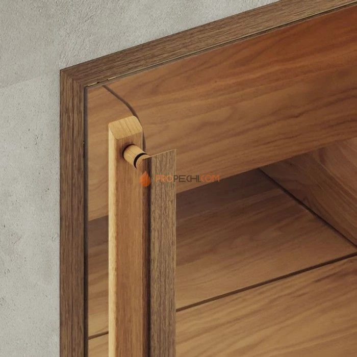 Дверь для хамама DoorWood АРТ Wood 3 Бронза матовая, 2100x800 мм