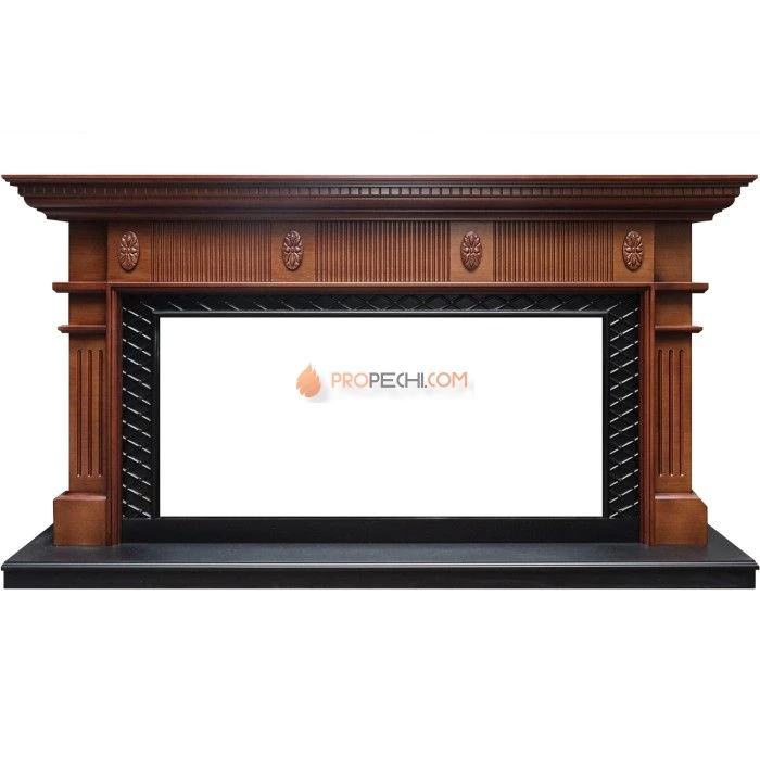Каминокомплект Royal Flame Carlyle - Орех с черным с очагом Vision 42 LED