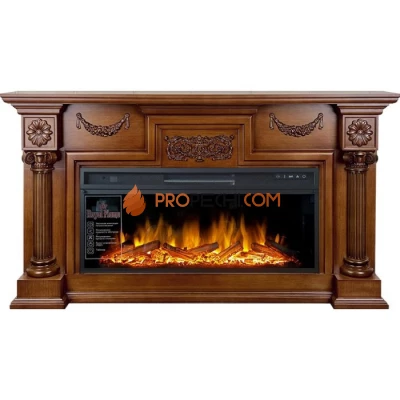Каминокомплект Royal Flame London - Орех с очагом Vision 42 LOG LED
