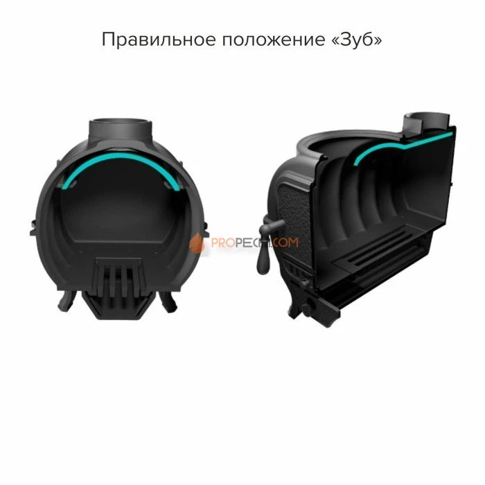 Отопительно-варочная печь Прометалл Тайга PRO