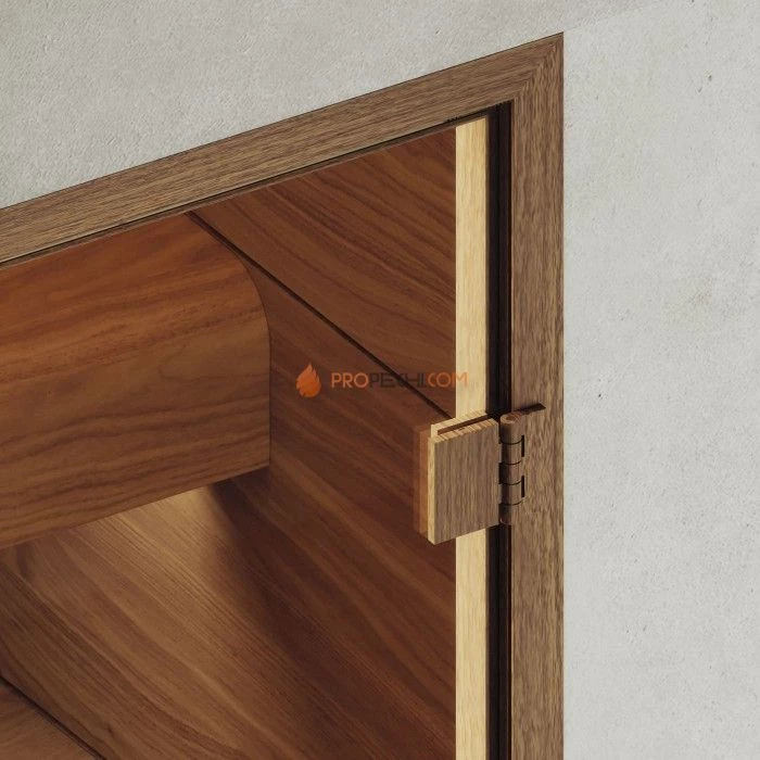 Дверь для хамама DoorWood АРТ Wood 3 Бронза матовая, 2100x800 мм