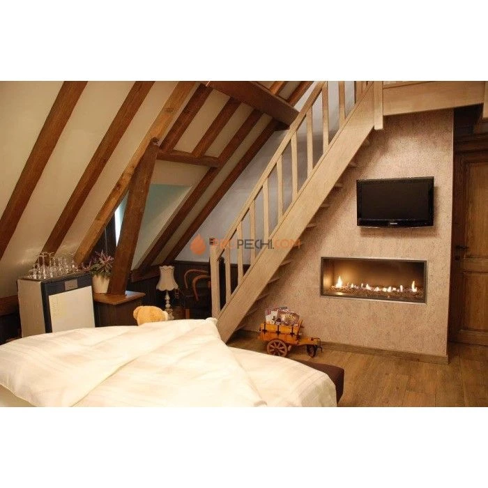 Газовая топка Vero Design Gala Стандарт (900x400 мм) D130/200 мм, горелка Line burner