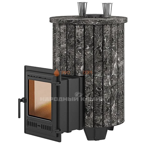 Печь для бани Эверест Steam Master 38 Чугун Ламель Пироксенит