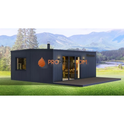 Каркасная двухмодульная баня Woodson Twin 6х5 (утепление 150)