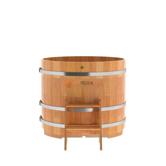 Купель BentWood круглая из сращенных ламелей натуральной лиственницы d=1,17