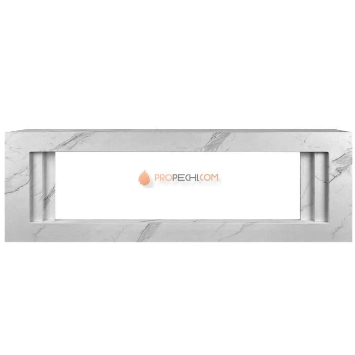 Портал Royal Flame Line 60 SFT White Marble (Разборный) - Белый мрамор