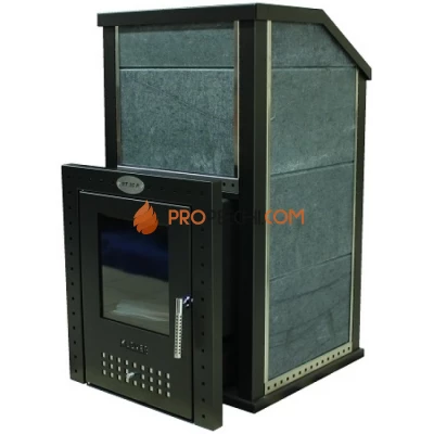 Дровяная печь для бани Klover RT 35-P ( Серпентинит 30мм)