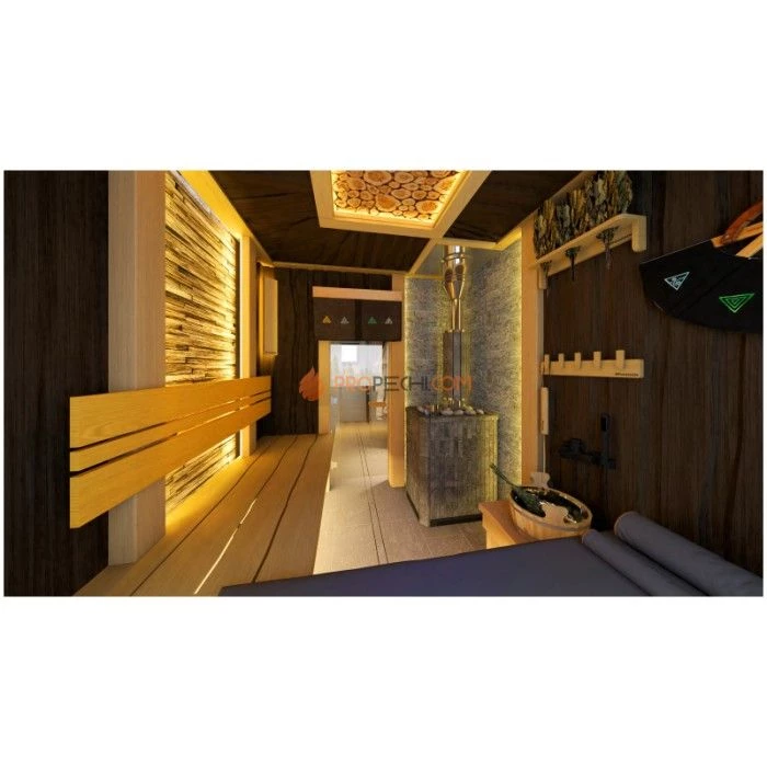 Каркасная двухмодульная баня Woodson Twin 6х5 (утепление 150)