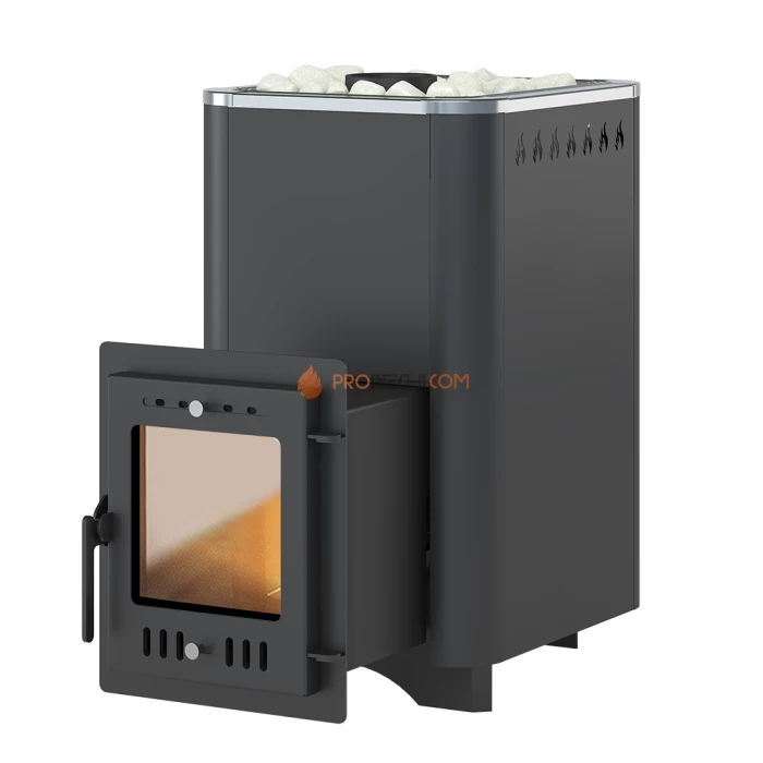 Дровяная печь для бани Везувий Русичъ Антрацит 22 (210) М