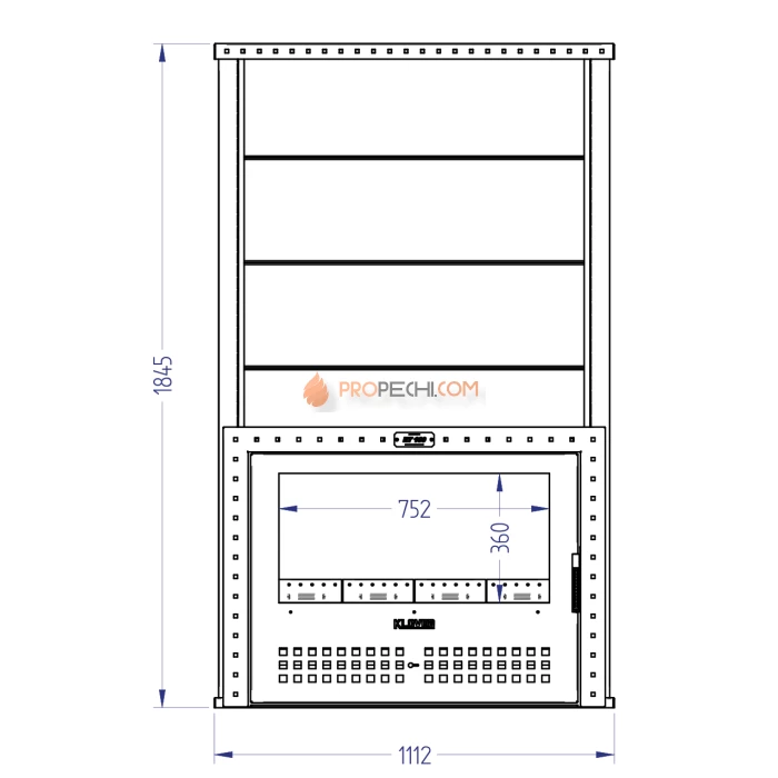 Газовая печь для бани Klover RT 100-RV 310S ( Талькомагнезит Радиатор )