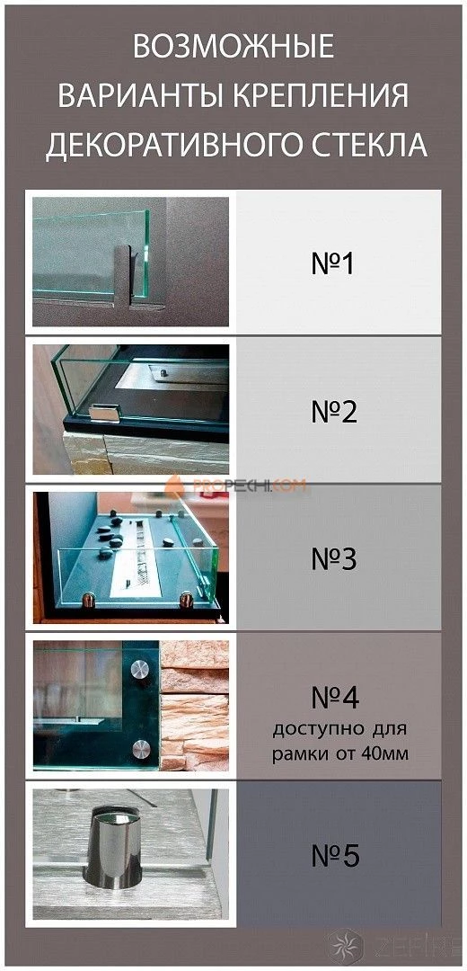 Биокамин Zefire Standart для угловой стены 1000