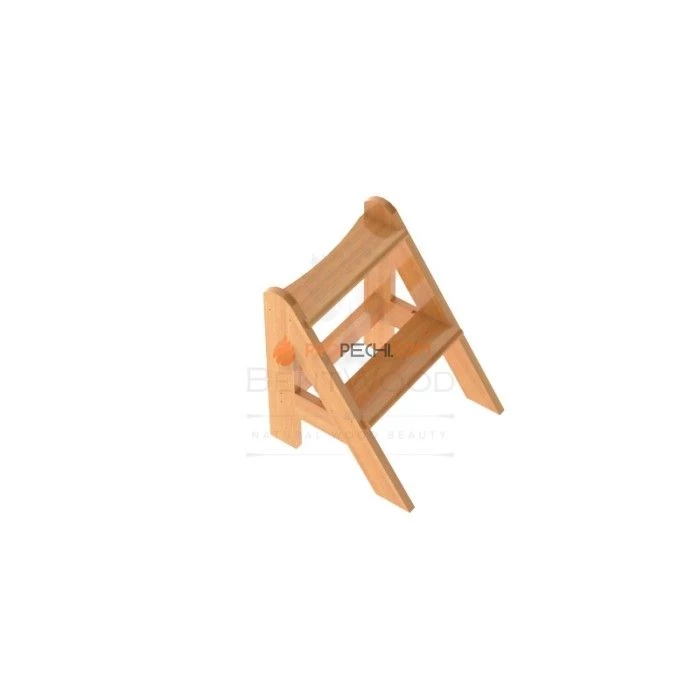 Лесенка BentWood для купели 2 ступени из натуральной лиственницы