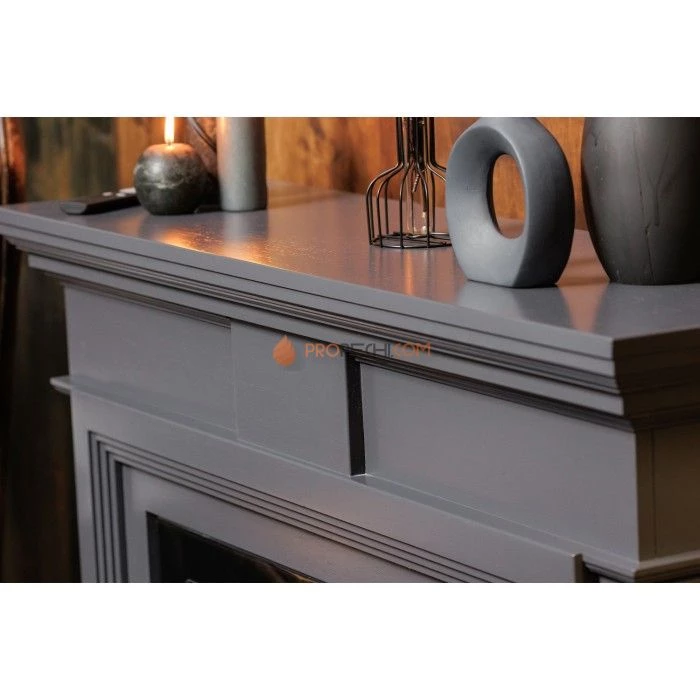 Каминокомплект Royal Flame Coventry Graphite Grey - Серый графит с Электрическим очагом Royal Flame Emerald 28