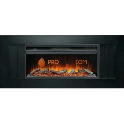 Каминокомплект Royal Flame Line 42 - Черный с Электрическим очагом Vision 42 LOG LED