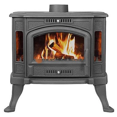 Чугунная печь Везувий KZ-14 S "Антрацит" с плитой
