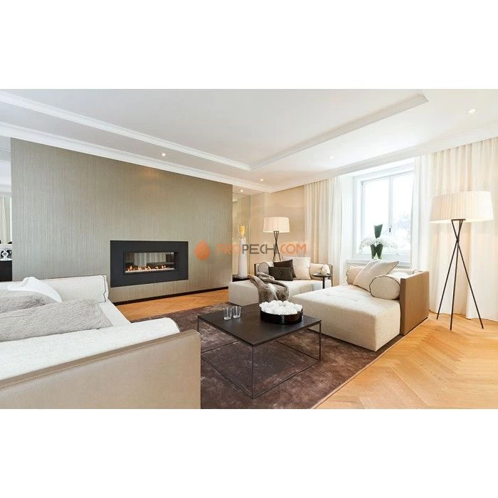 Газовая топка Vero Design Gala Стандарт (900x400 мм) D130/200 мм, горелка Line burner