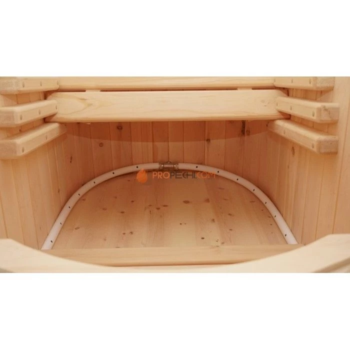 Фитобочка полулежачая НКЗ STANDARD ЛЮКС из кедра, (ШИП-ПАЗ) 115x78x140 см / 25 мм (КРЫШКА/ДНО 4см)