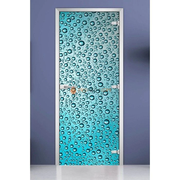 Стеклянная межкомнатная дверь DoorWood с фотопечатью Textures-13, 2000х800 мм