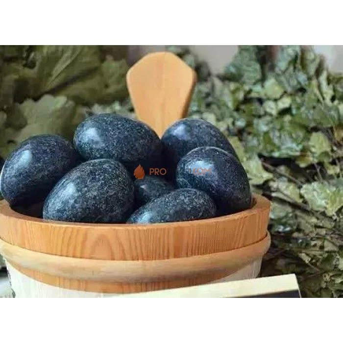 Камень Grill’D Черный принц шлифованный средний — 10 кг (коробка)