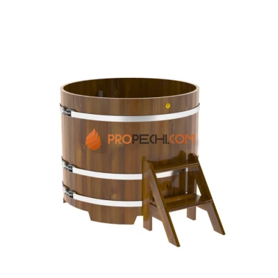 Купель BentWood круглая из мореной лиственницы d=1,17 Рустик