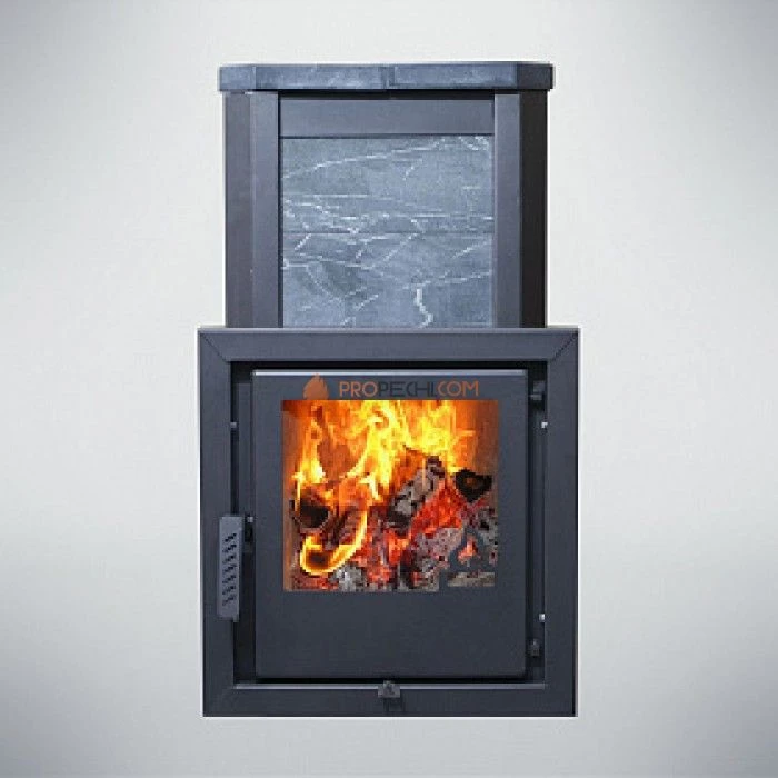 Дровяная печь для бани Варвара Сказка удлиненная