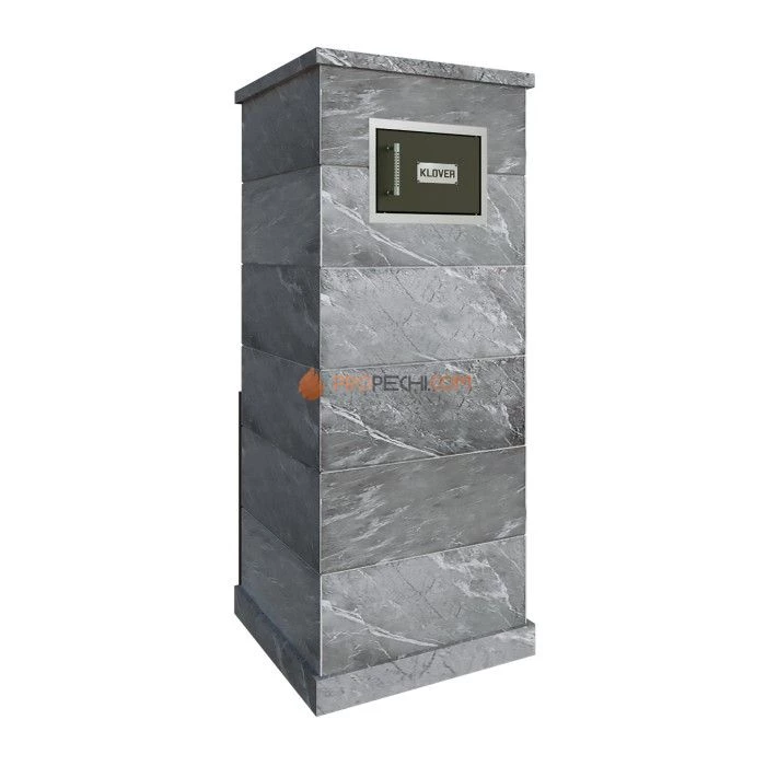 Газовая печь для бани Klover RT 50-RV 310S ( Талькомагнезит Стандарт, прямые углы )