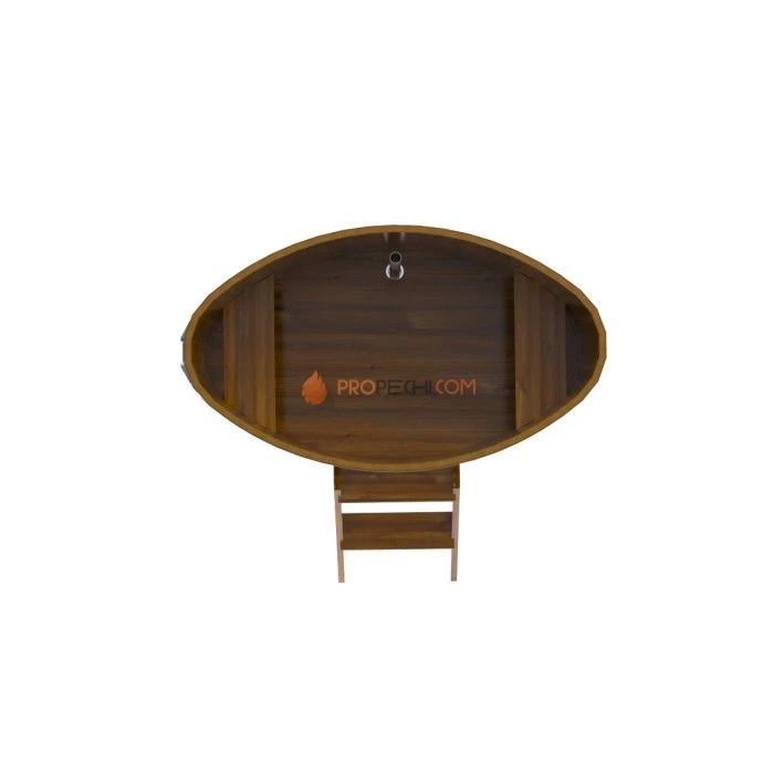 Купель BentWood овальная из мореной лиственницы 0,80х1,42 Рустик