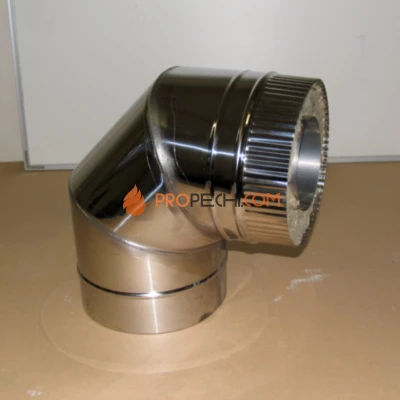 Отвод 90гр. D=250\350 Sвнутр.=1.0 aisi 321-нерж. ФлюГранд