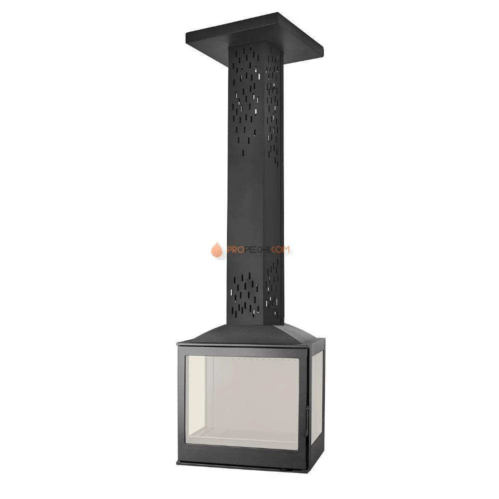 Печь-камин Liseo Castiron LCI 5 SKY GFLR, два боковых стекла (Liseo CastIron)
