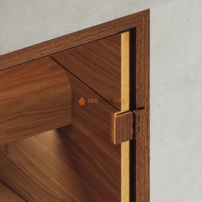 Дверь для хамама DoorWood АРТ Wood 6 Бронза матовая, 2000x700 мм