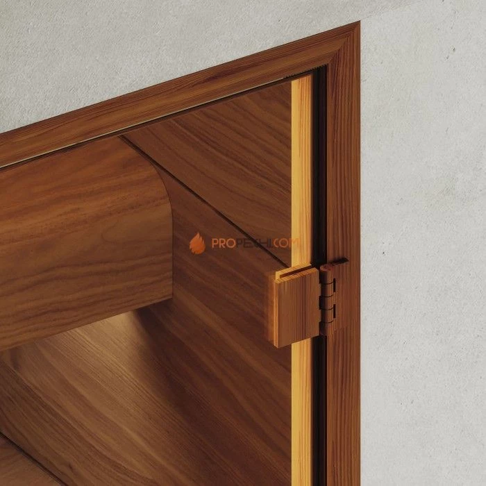 Дверь для хамама DoorWood АРТ Wood 26 Прозрачное, 2000x800 мм
