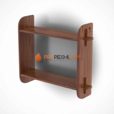 Полка №2 (Полка двойная) из мореной лиственницы