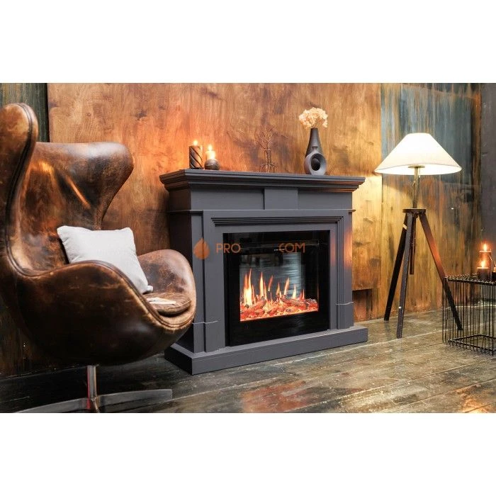 Каминокомплект Royal Flame Coventry Graphite Grey - Серый графит с Электрическим очагом Royal Flame Emerald 28