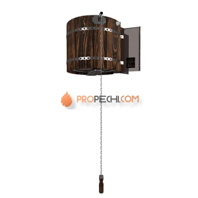 Обливное устройство Инжкомцентр ВВД Ливень МИНИ с деревянным обрамлением лиственница темная