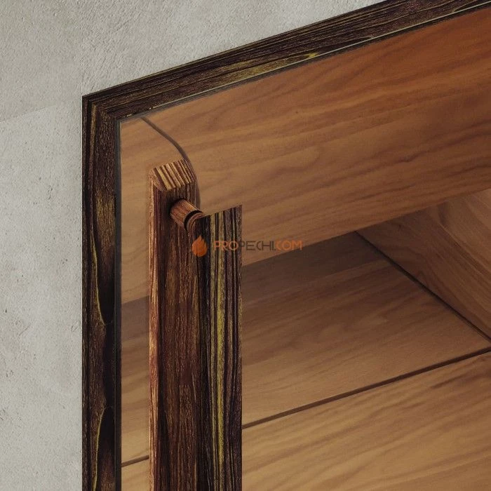 Дверь для хамама DoorWood АРТ Wood 85 Бронза матовая, 2100x900 мм