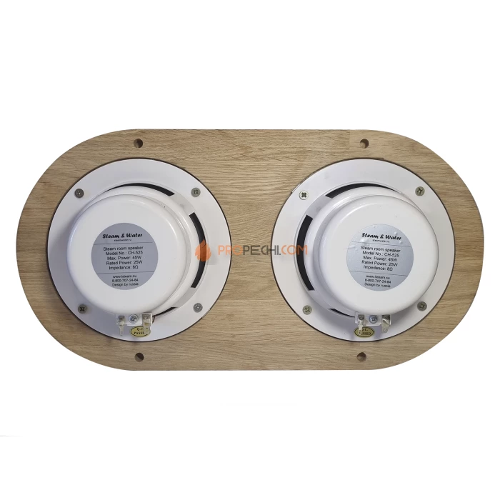 Комплект акустической системы SW 2 white ECO Wood, двойной Овал (Встраиваемый)