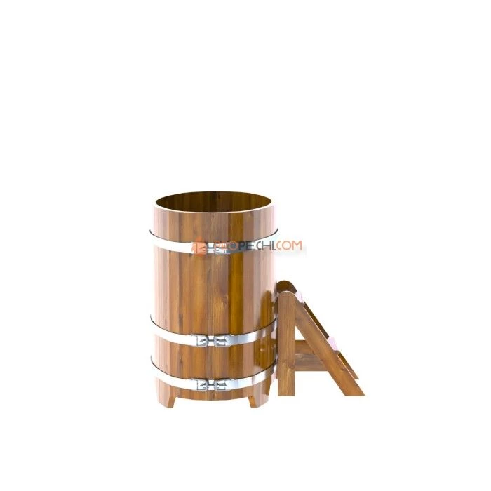 Купель BentWood овальная из мореной лиственницы 0,69х1,31 Рустик