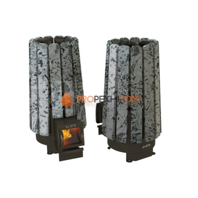 Дровяная банная печь Grill’D Cometa 180 Vega Long Stone Pro (Серпентинит)