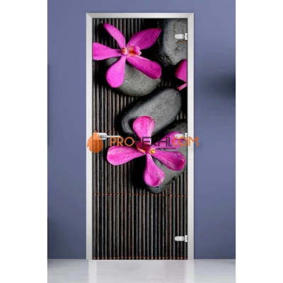 Стеклянная межкомнатная дверь DoorWood с фотопечатью Spa-07, 2000х700 мм