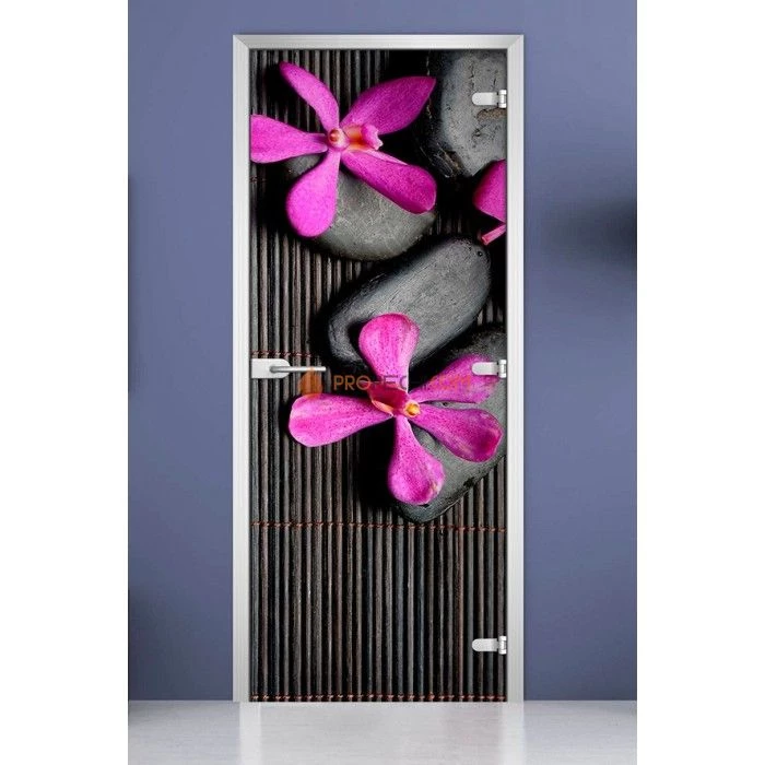 Стеклянная межкомнатная дверь DoorWood с фотопечатью Spa-07, 2000х700 мм