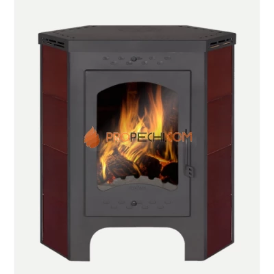 Печь-камин ЭкоКамин Бавария Пристенно-угловая коричневая