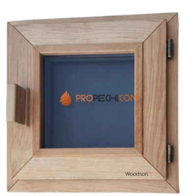 Окно Woodson PRO 50x50, стекло GREY ольха, правое