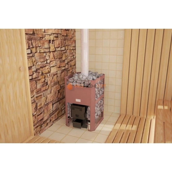 Дровяная печь для бани Теплодар Бугринка-10 ТУ