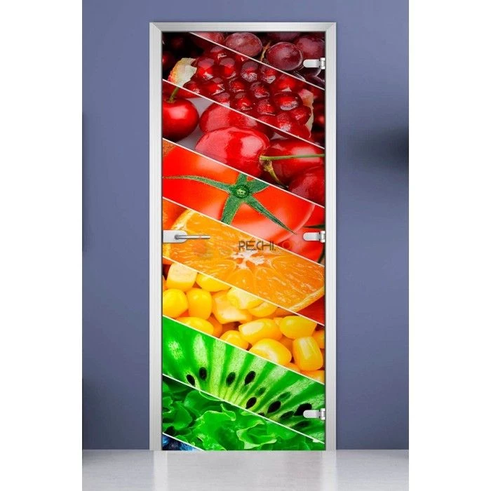 Стеклянная межкомнатная дверь DoorWood с фотопечатью Fruite-05, 2000х800 мм