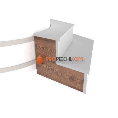 Комплект заглушек BentWood для подиума на одну сторону (лиственница морёная)